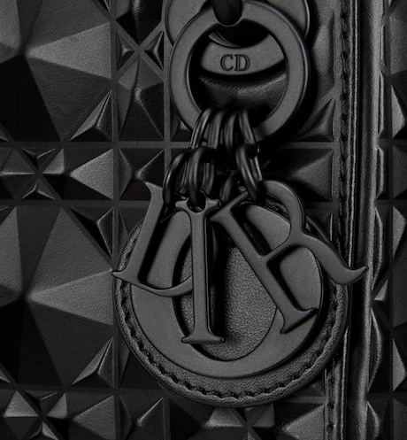 MICRO LADY DIOR BAG Black with Diamond Motif