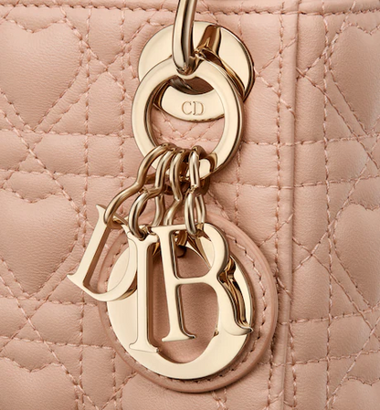 MICRO LADY DIOR BAG Pink with Heart Motif