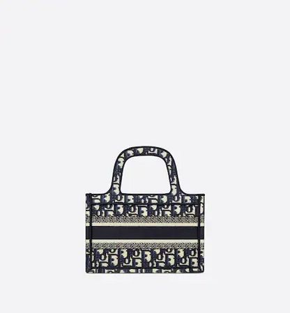 MINI DIOR BOOK TOTE Blue Dior (22.5 x 15 x 6 cm)