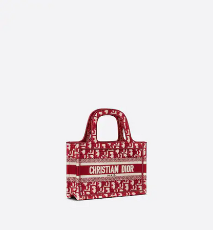 MINI DIOR BOOK TOTE Burgundy Dior (22.5 x 15 x 6 cm)
