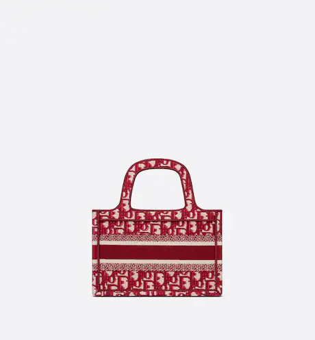 MINI DIOR BOOK TOTE Burgundy Dior (22.5 x 15 x 6 cm)