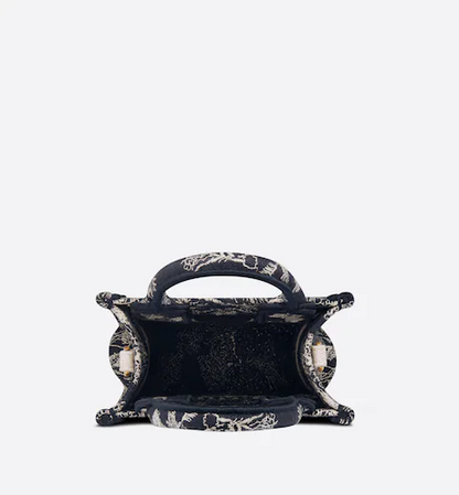 MINI DIOR BOOK TOTE PHONE BAG Blue Toile de (13 x 18 x 5 cm) 6JUAIRWQ