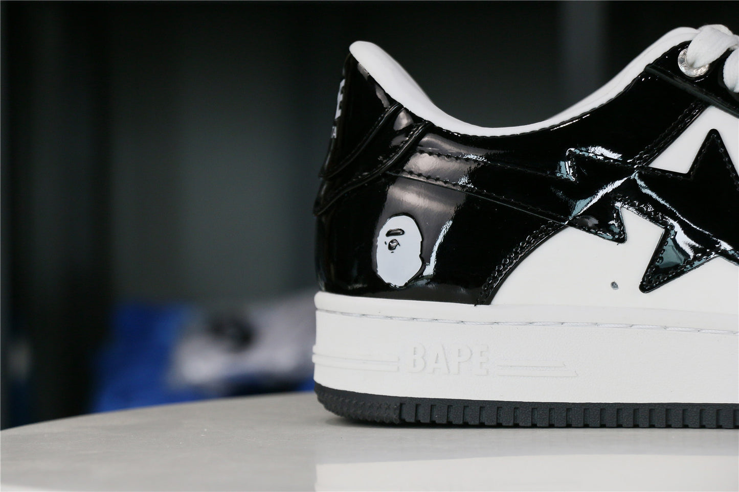 OFF-WHITE A Bathing Ape Bape Sta Low Black