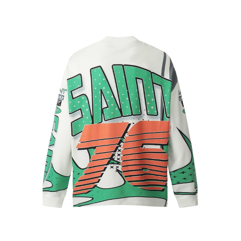 Saint Mich@el Tears 76 Full Print Long Sleeve