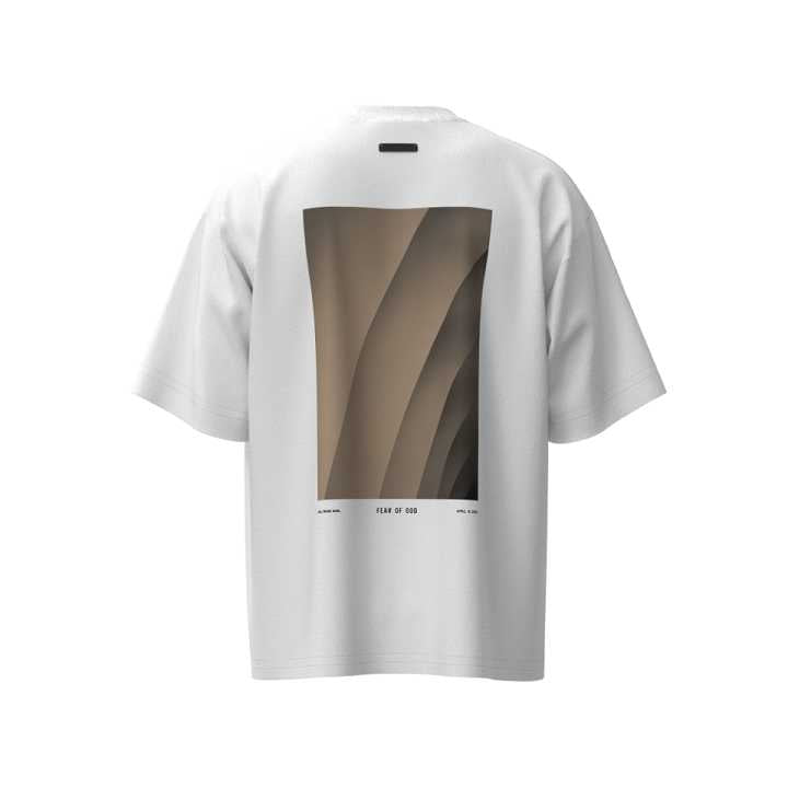 FOG tripartite co-signature RRR123 short-sleeved character letter printing