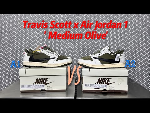 Travis Scott x Air Jordan 1  Medium Olive (LN5 A1 Batch)