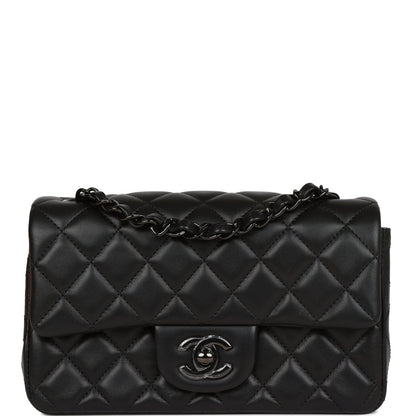 Mini Flap Bag SO Black Black Hardware for MR