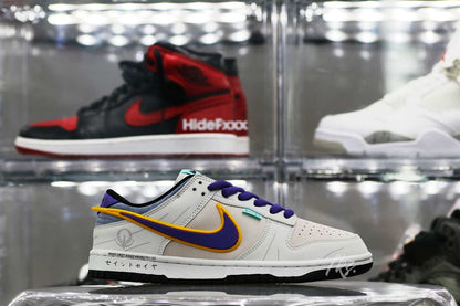 Nike SB Dunk Low & Athena Sail Pink Purple Gold