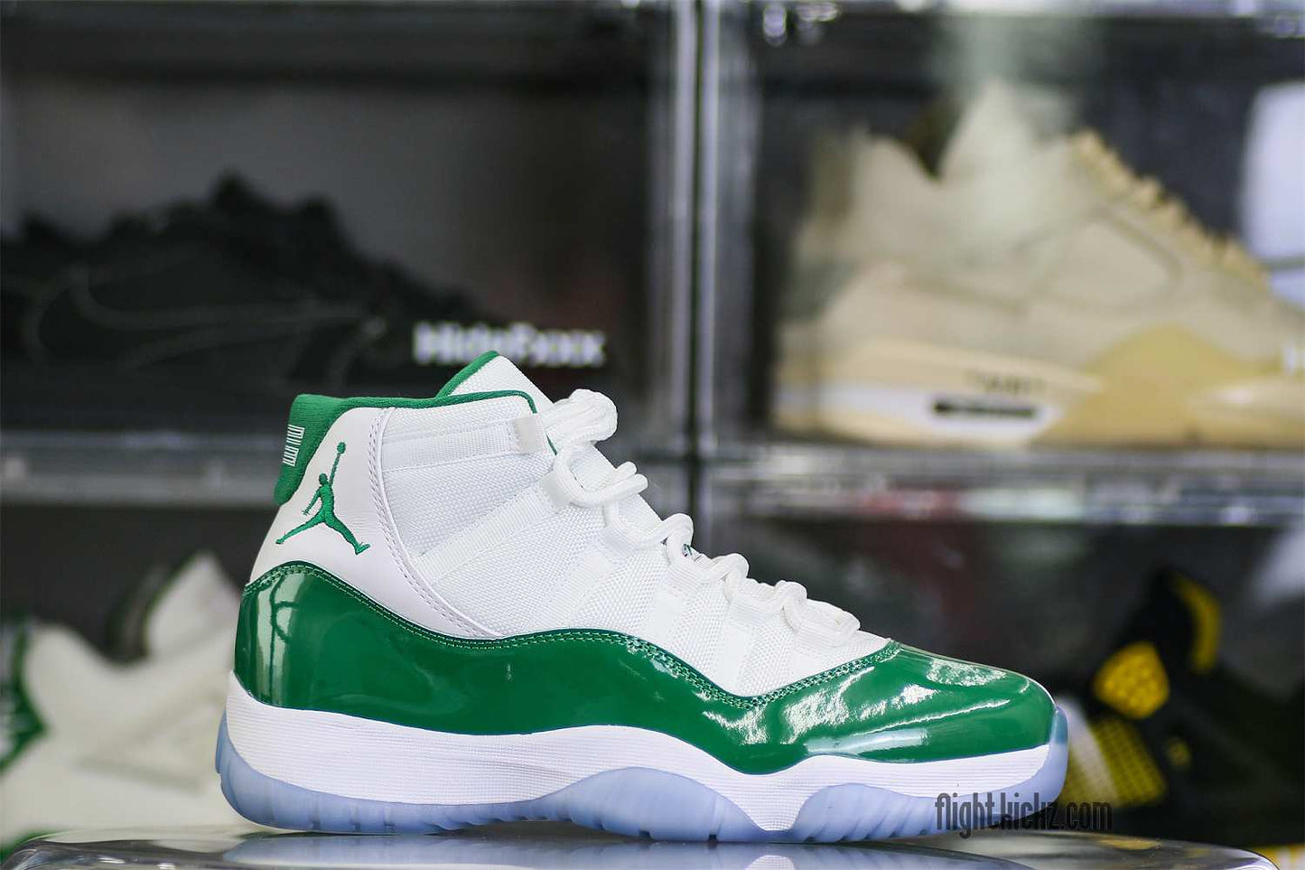 Air Jordan 11 Retro White And Green Oxidized