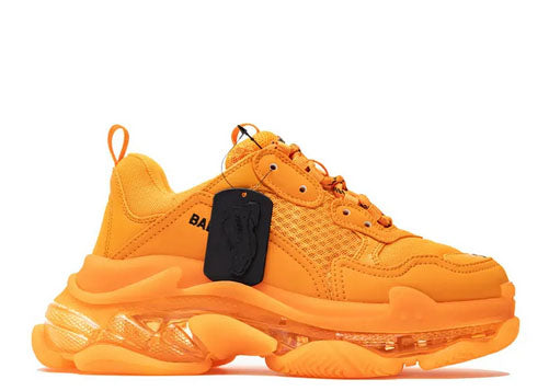 Balenciag* Triple S Sneaker Clear Sole 鈥?Orange