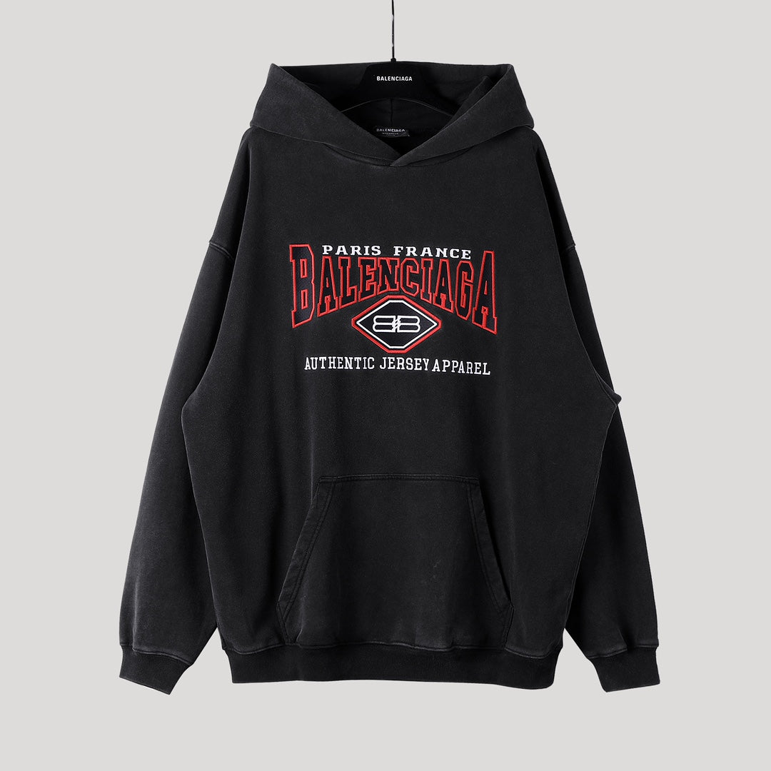 Balancig* logo-embroidered Oversized Hoodie