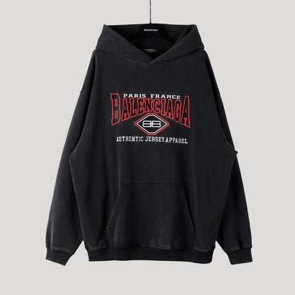 Balancig* logo-embroidered Oversized Hoodie