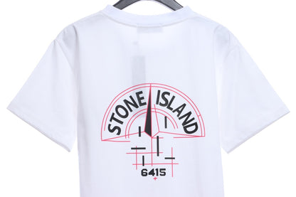 Stone Island Mechanical Compass Print Short Sleeve