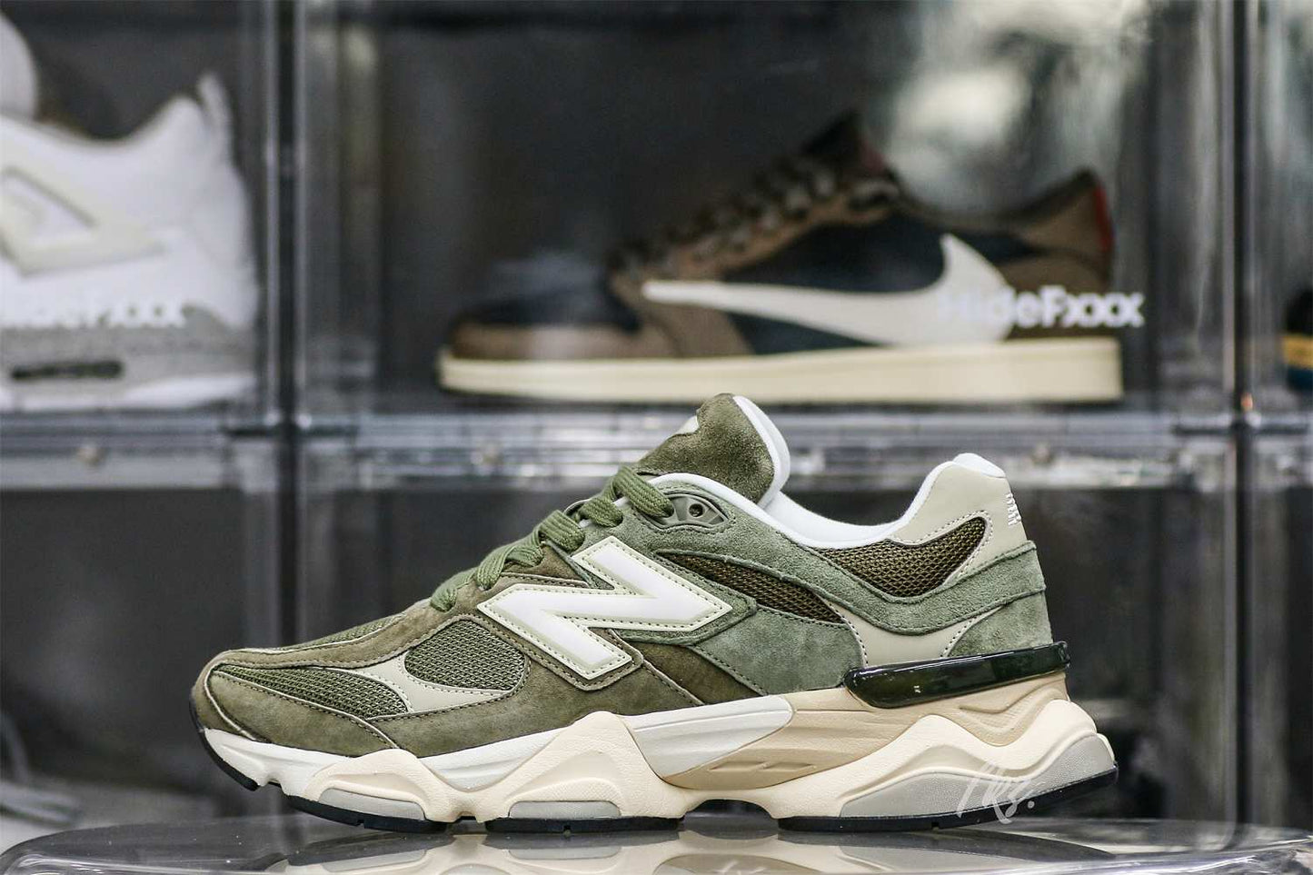 New Balance 9060 Dark Camo Sandstone