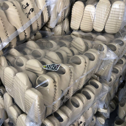 Kanye West Yeezy Slide Bone 2019锛團W6345楠ㄧ櫧锛?LN5 A1 Batch)