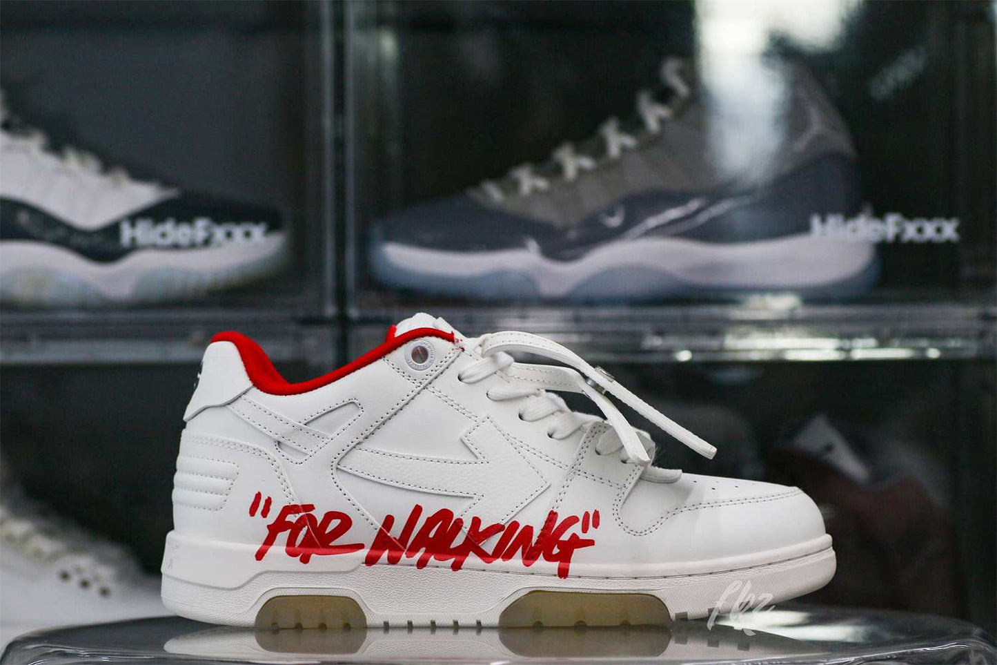 OFF-WHITE White & Red Out of Office OOO sneakers