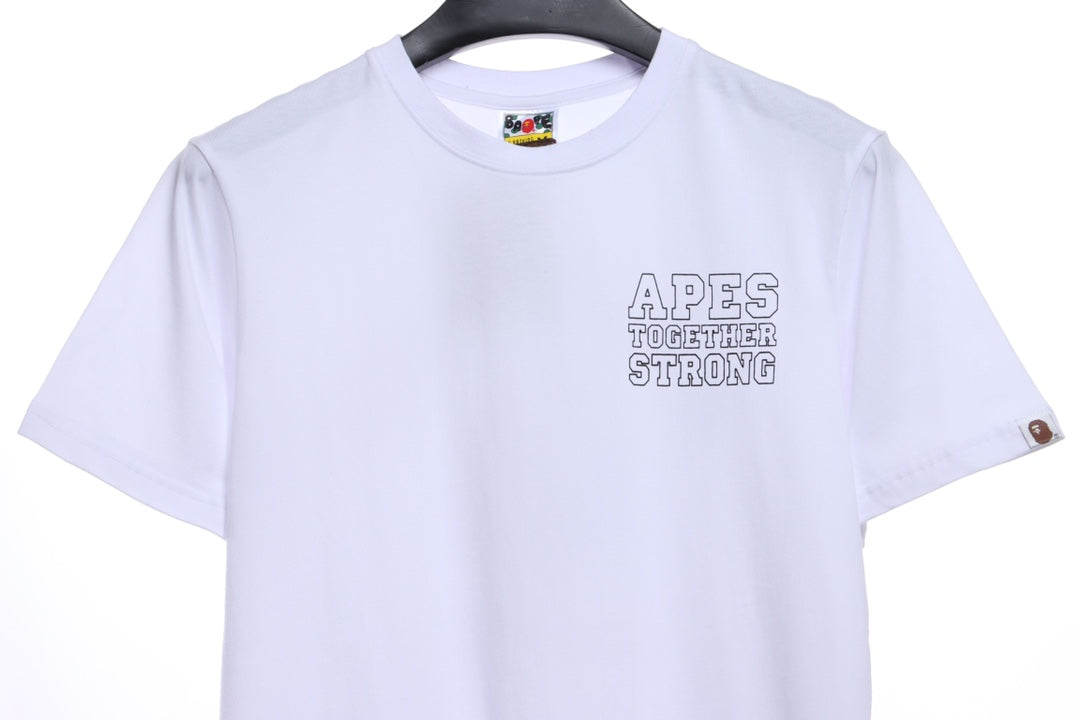 BAPE colorful camouflage printing short sleeves