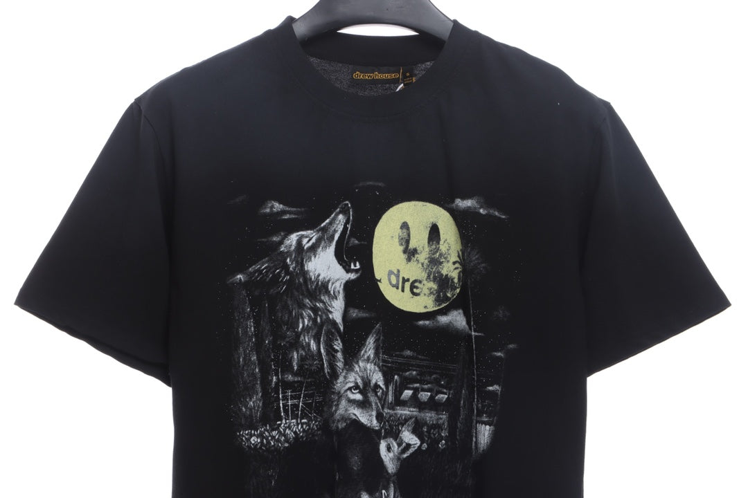 DREW full moon printed smiley face short sleeves