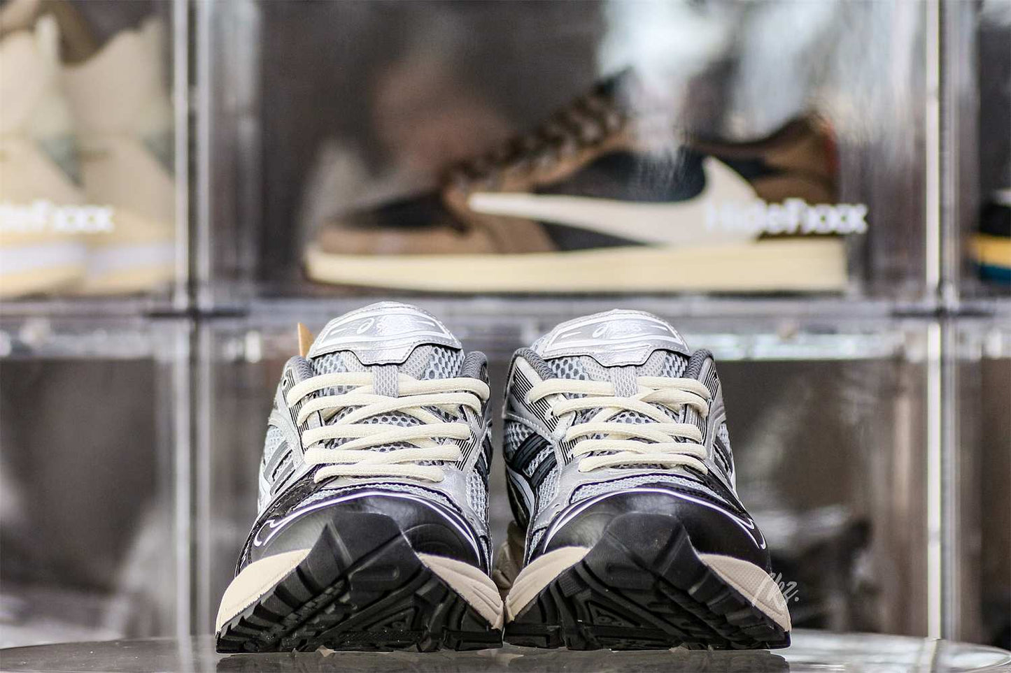 Gel Kayano 14 Black Glacier Grey Silver 2023