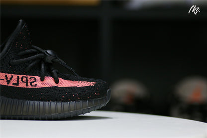 Yeezy 350 V2 Boost Core Black Red Kid(Ln5 A1)