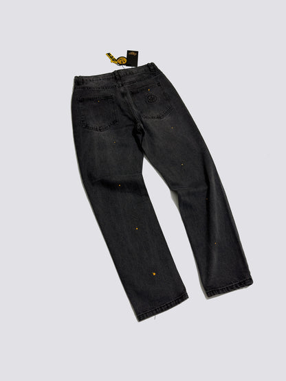 Drew House Broken Hole Washed Splash Ink Jeans