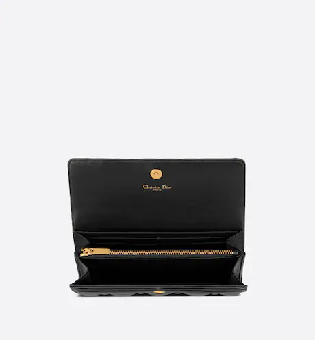 DIOR CARO WALLET Black