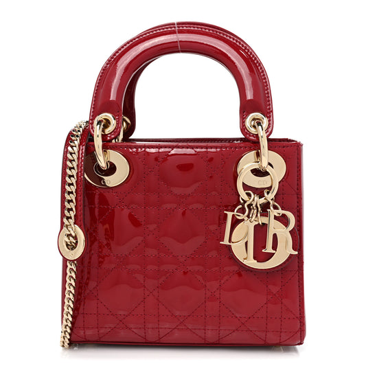 CHRISTIAN DIOR Mini Lady Dior Red