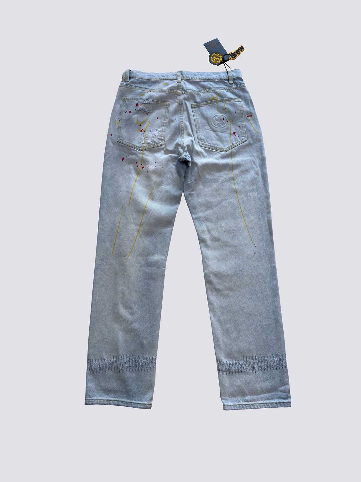 Drew House Teddy Bear Smiling Face Jeans