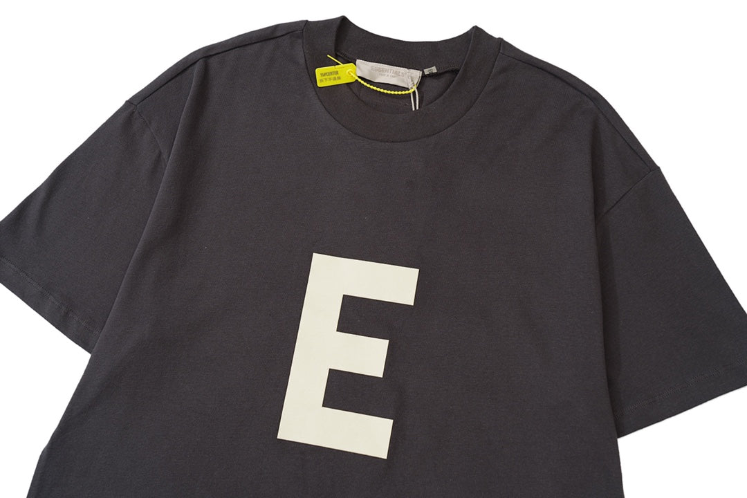 FEAR OF GOD ESSENTIALS BIG E three-dimensional printing short T-shirt