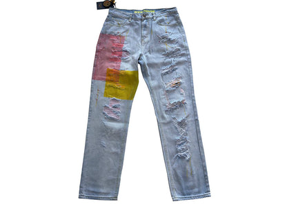 Drew House Teddy Bear Smiling Face Jeans