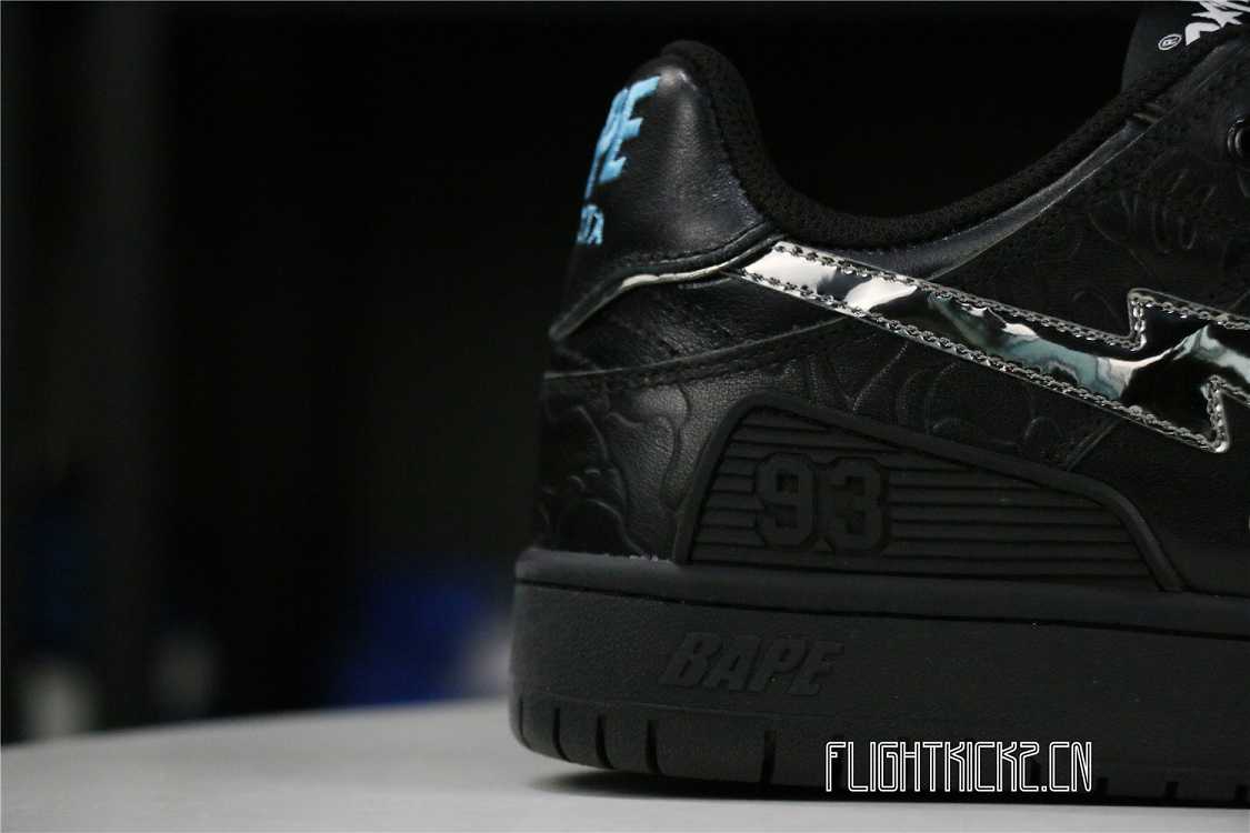 A Bathing Ape Bape SK8 Sta Black Silver