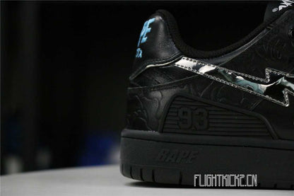 A Bathing Ape Bape SK8 Sta Black Silver