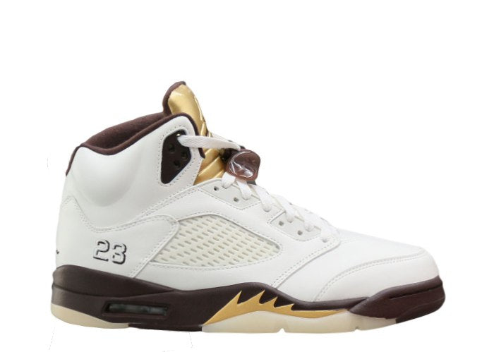 Air Jordan 5 Retro Olympic Gold White Mocha