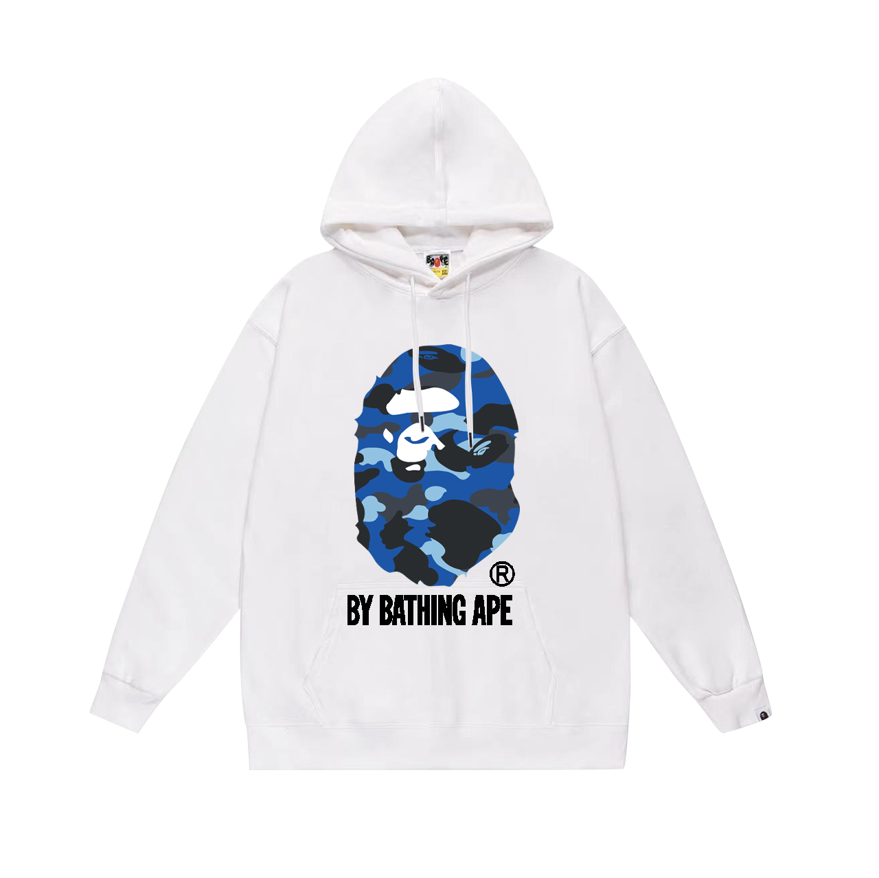 BAPE Ape Head cartoon graphic print hoodie B4K43DJT
