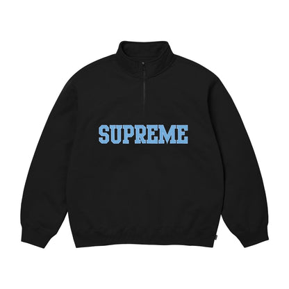 Suprem3 24FW Collegiate Half Zip Pullover Hoodie