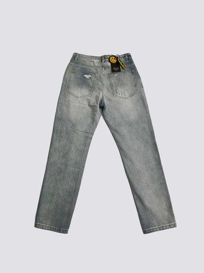 Drew House Smiley Face Jeans With Holes