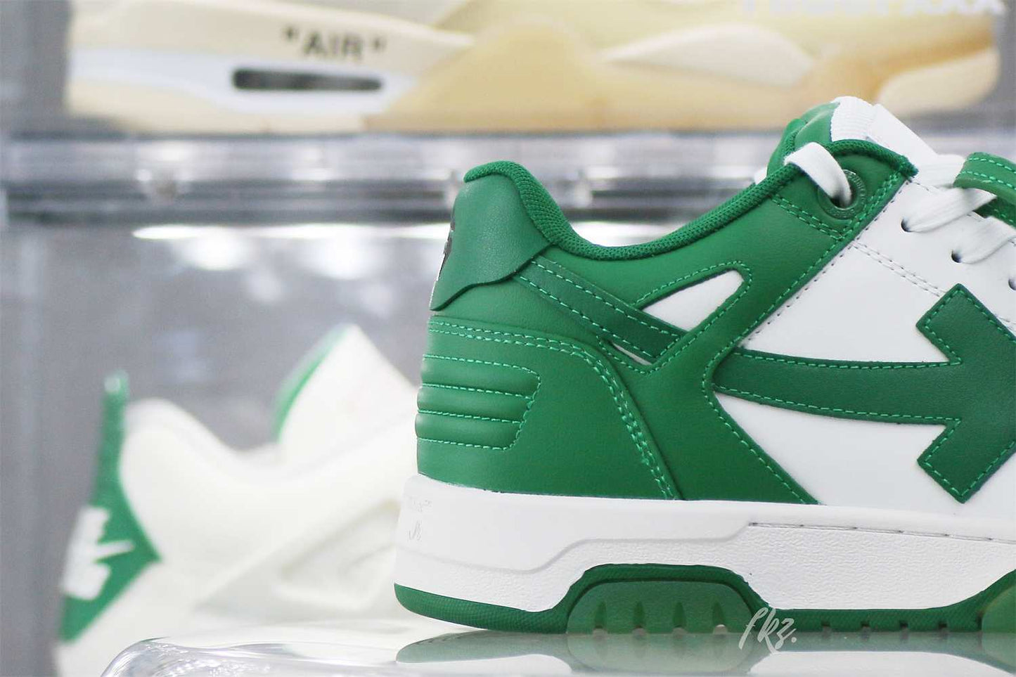 Off-White Green and White Out Of Office Sneaker