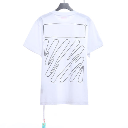 OW graffiti brush zebra crossing short sleeve