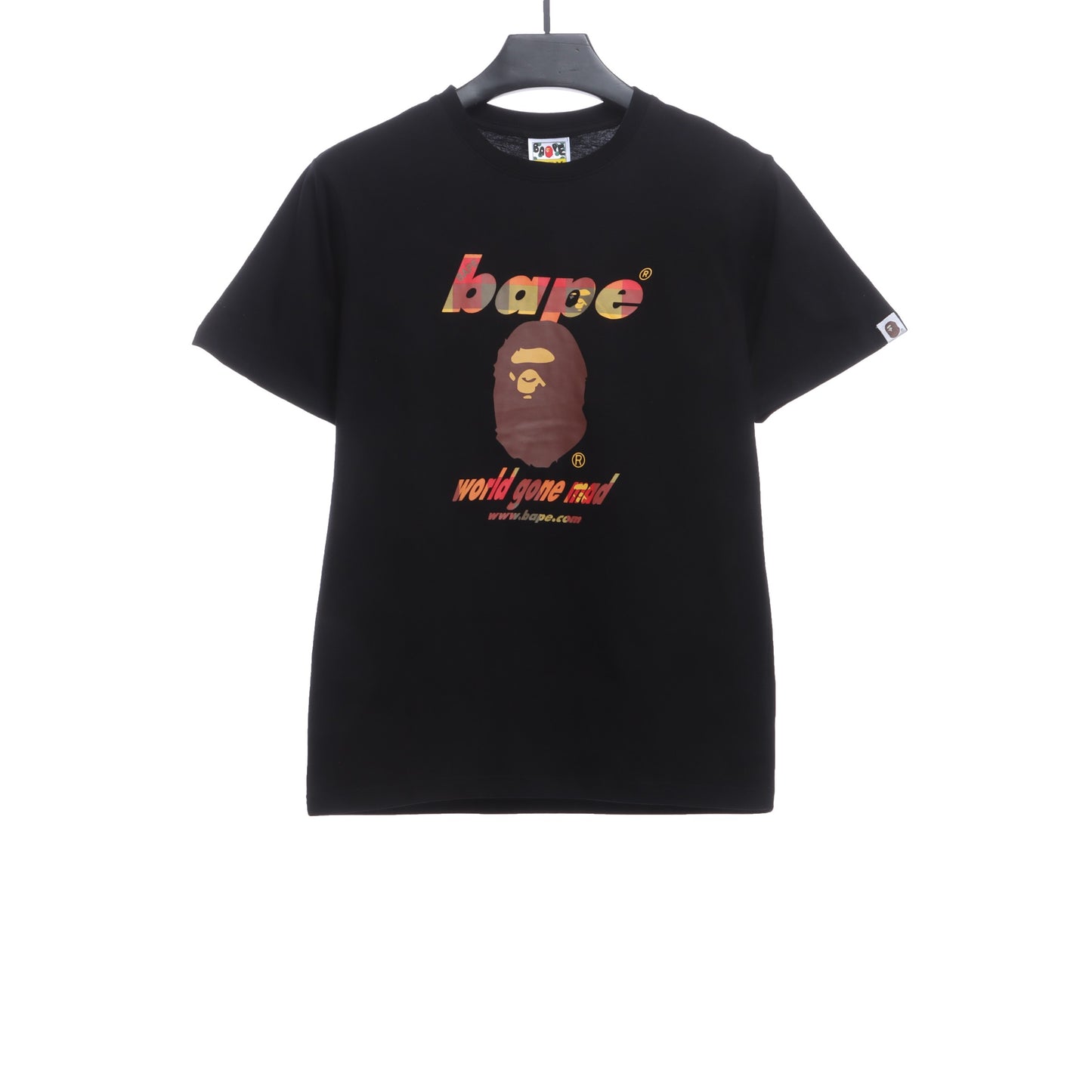 BAPE ape head crazy world series short sleeves