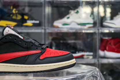 Travis Scott x Air Jordan 1 Low OG Black Red 2025