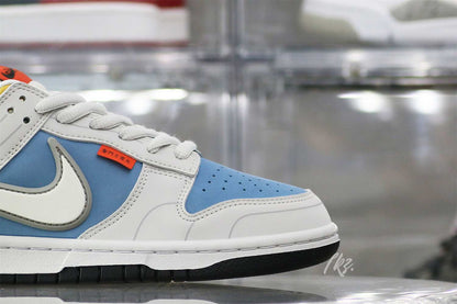 Nike SB Dunk Low & Athena Sail Blun White Grey