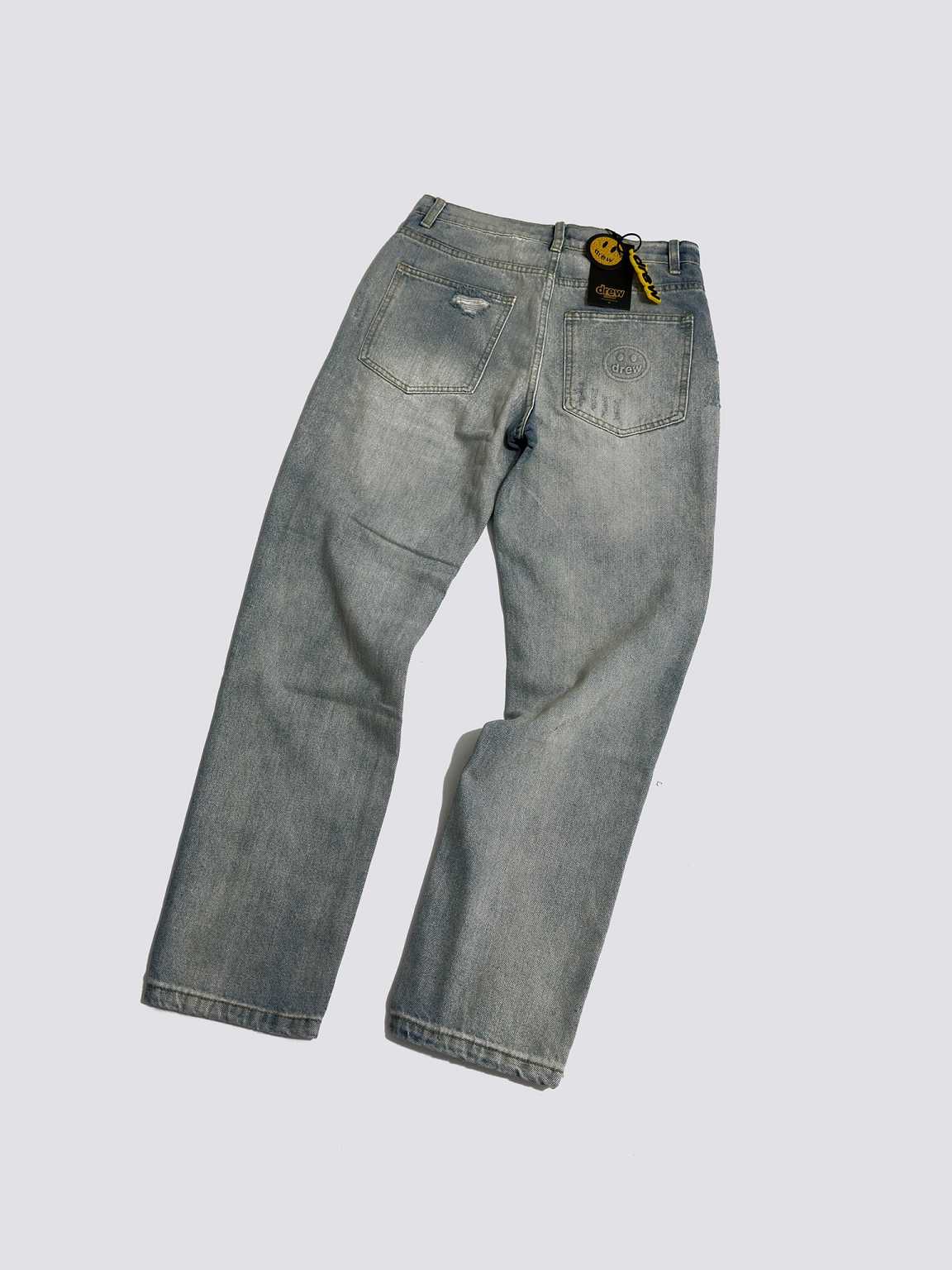 Drew House Smiley Face Jeans With Holes