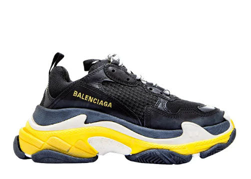Balenciag* Wmns Triple S Black Yellow