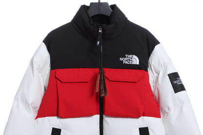 TNF Panel Contrast Color Cargo Down Jacket