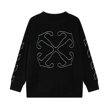 OFF-WHITE OW Arrow-Embroidered Sweater