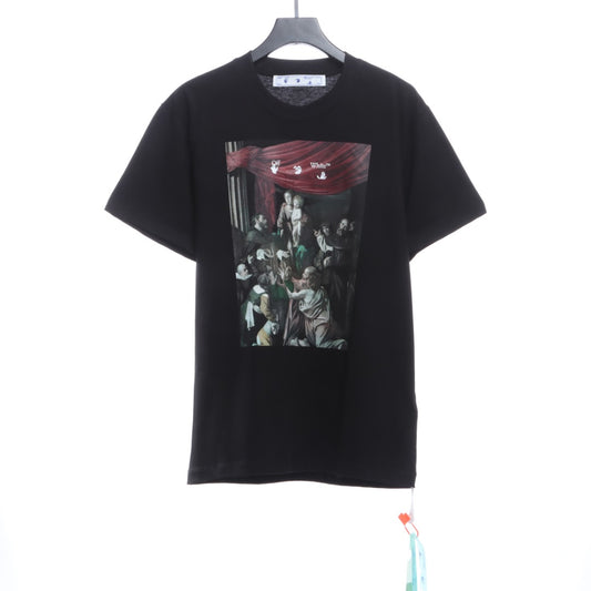 OW colorful religious print short sleeves