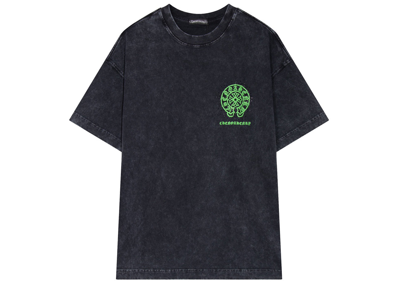 Chrome Hearts Horsebit Print Bead-DyedT shirt 2024