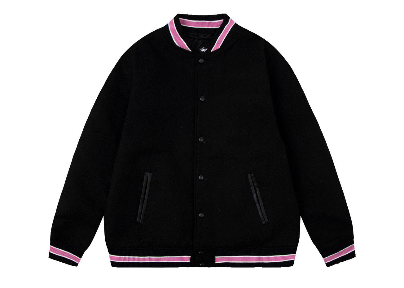 Stussy S Talk Melton Varsity Jacket