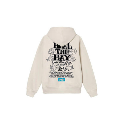 Stu$$y x Heal the Bay IZmA SS23 Heal the Bay Ocean Pigment Dyed Tee Graphic Printed Hoodie