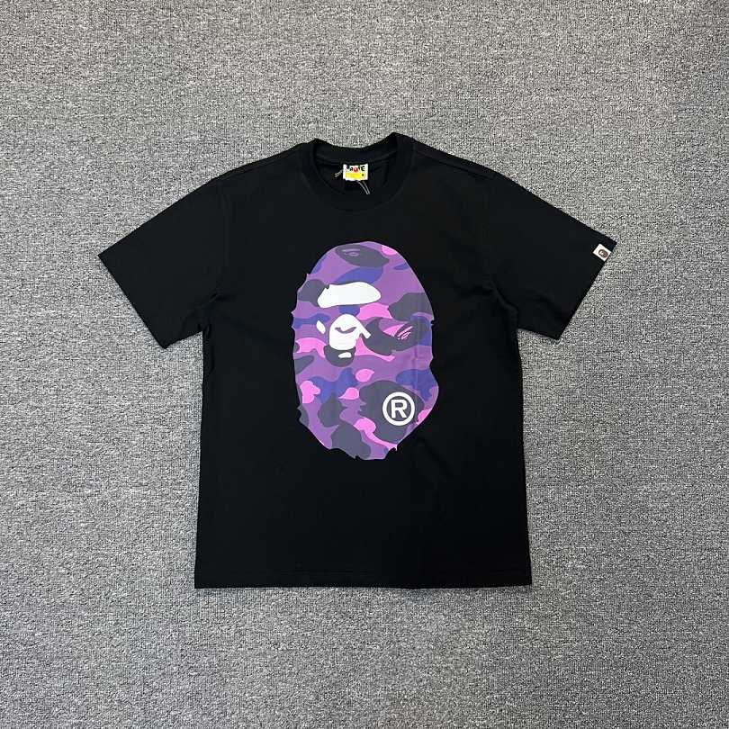 BAPE Purple Color Camo By Bathing Tee